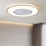 Ventilador de techo con luz moderno diseño circular sencillo