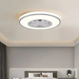 Ventilador de techo con luz moderno diseño circular sencillo