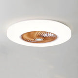 Ventilador de techo con luz moderno diseño circular sencillo