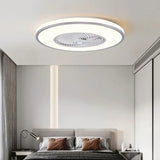 Ventilador de techo con luz moderno diseño circular sencillo