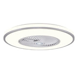 Ventilador de techo con luz moderno diseño circular sencillo
