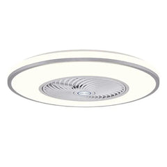 Ventilador de techo con luz moderno diseño circular sencillo