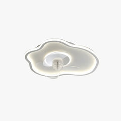 Ventilador plafón led creativa diseño en forma de nube