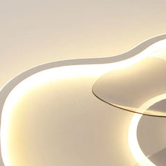 Ventilador plafón led creativa diseño en forma de nube