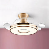 Plafon LED techo ventilador diseño circular para salón moderno