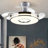 Plafon LED techo ventilador diseño circular para salón moderno