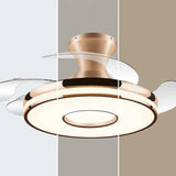 Plafon LED techo ventilador diseño circular para salón moderno