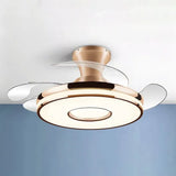 Plafon LED techo ventilador diseño circular para salón moderno