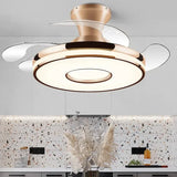 Plafon LED techo ventilador diseño circular para salón moderno