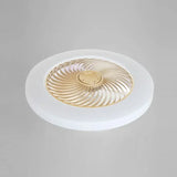 Ventilador de techo redondo con luz led moderno silencioso y con temporizador para dormitorio