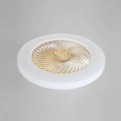 Ventilador de techo redondo con luz led moderno silencioso y con temporizador para dormitorio
