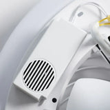Ventilador de techo redondo con luz led moderno silencioso y con temporizador para dormitorio