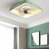 Ventilador plafon led diseño rectangular y colorido