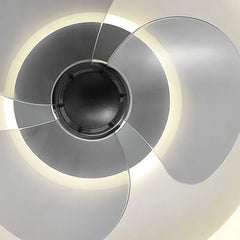 Ventilador plafon led diseño rectangular y colorido