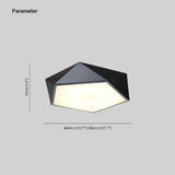 Lampara para techo bajo diseño hexagonal para salón