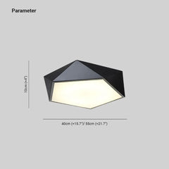 Lampara para techo bajo diseño hexagonal para salón