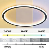 Plafón LED redondo moderno con luz suave para dormitorio