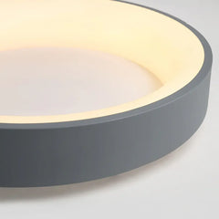 Plafón de techo redondo moderno LED regulable con luz suave para dormitorio