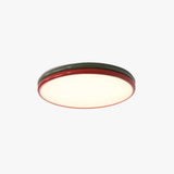 Lámpara de techo bajo diseño redondo LED estilo crema
