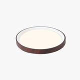 Lámpara de Techo Circular Efecto Madera Luz 3 Colores Dormitorio