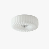 Lamparas para sala de techo bajo diseño circular estilo crema