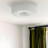 Lamparas para sala de techo bajo diseño circular estilo crema