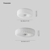 Lamparas para sala de techo bajo diseño circular estilo crema