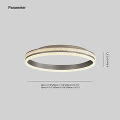 Luces pasillo techo diseño circular y lujoso