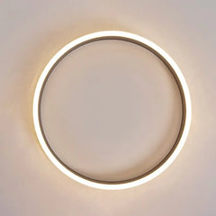 Luces pasillo techo diseño circular y lujoso