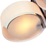 Lámpara de Techo LED Moderna de Cristal con Luz Tricolor Ajustable para Salón