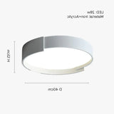 Lamparas techo redondas LED diseño blanco para dormitorio
