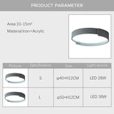 Lamparas techo redondas LED diseño blanco para dormitorio