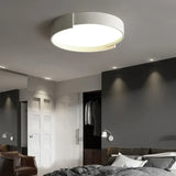 Lamparas techo redondas LED diseño blanco para dormitorio