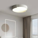 Lamparas techo redondas LED diseño blanco para dormitorio