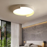 Lamparas techo redondas LED diseño blanco para dormitorio