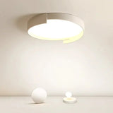 Lamparas techo redondas LED diseño blanco para dormitorio