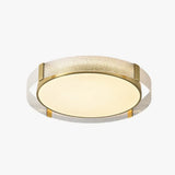 Lamparas de led para techo redondas diseño de cobre y vidrio