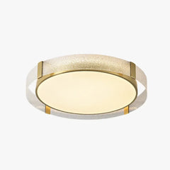 Lamparas de led para techo redondas diseño de cobre y vidrio