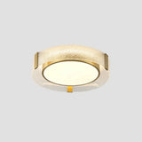 Lamparas de led para techo redondas diseño de cobre y vidrio