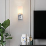 Apliques de luz pared rectangular blanca para salón
