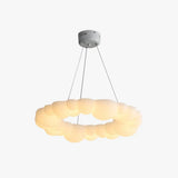 Lámpara colgante nube moderna LED regulable blanca para dormitorio