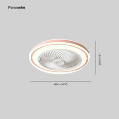 Plafon ventilador led para dormitorio estilo sencillo