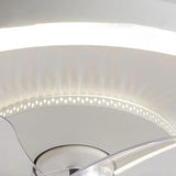 Ventilador de techo con luz regulable en intensidad diseño circular blanco