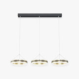 Lampara colgante 3 focos diseño minimalista circular para comedor
