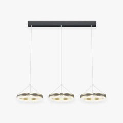Lampara colgante 3 focos diseño minimalista circular para comedor