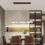 Lampara colgante 3 focos diseño minimalista circular para comedor