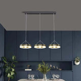 Lampara colgante 3 focos diseño minimalista circular para comedor