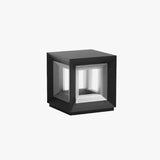 Sobremuro exterior cuadrado solar con LED moderno para jardín