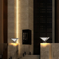 Lámparas Solares Sobremuro Estilo Moderno para Jardín