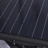 Sobremuro solar exterior LED IP65 de diseño geométrico para jardín